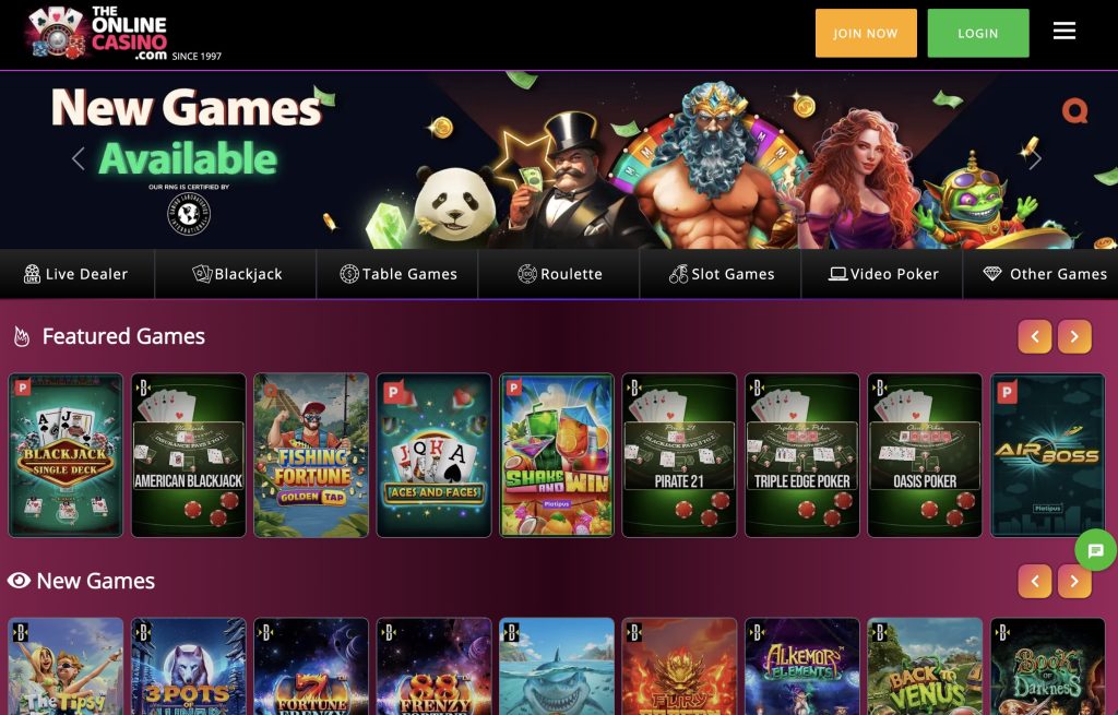 TheOnlineCasino Real Money Slots